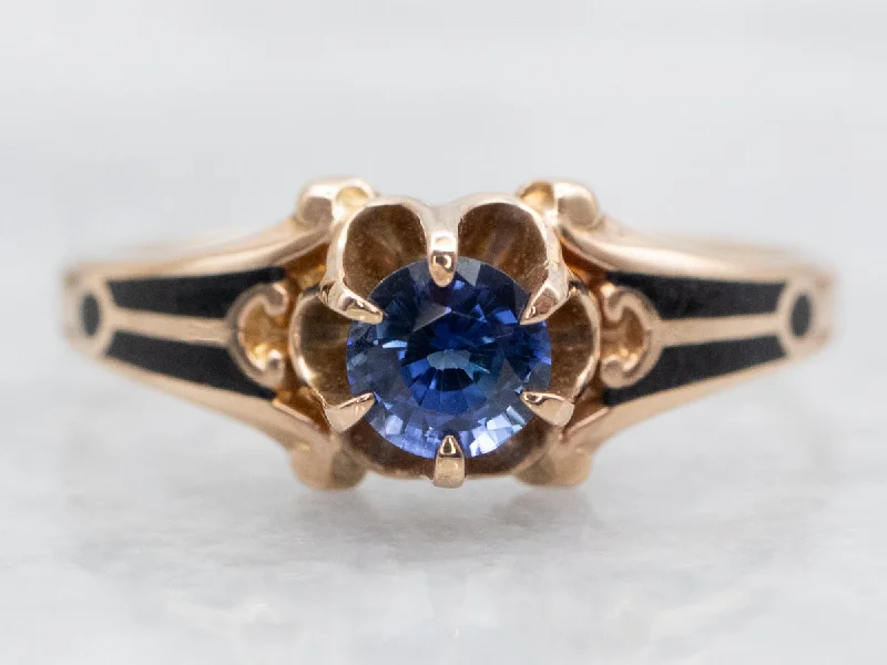 Bespoke gemstone rings tailored to preferences took weeks to make-Rose Gold Sapphire Solitaire Ring