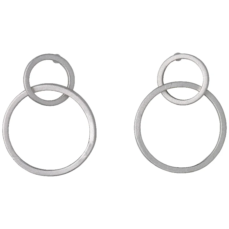 Classic drop earrings with a polished finish for a sophisticated and timeless look -HARPER earrings silver-plated