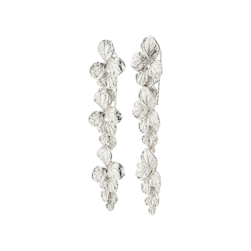 Drop earrings featuring a moon and star design for a celestial-inspired look -ECHO earrings silver-plated