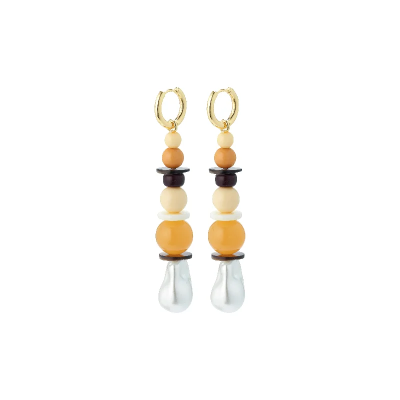 Drop earrings with sapphire gemstones for a bold and elegant pop of color -NAILA earrings multi-coloured/gold-plated