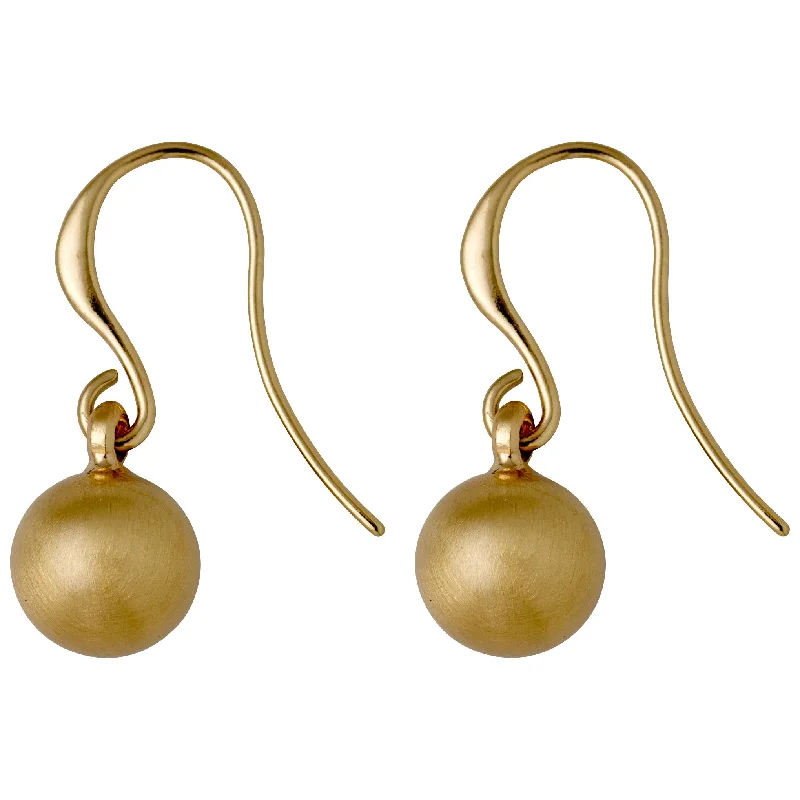 Rose gold drop earrings with unique, feminine shapes and delicate designs -AMALIA earrings gold-plated