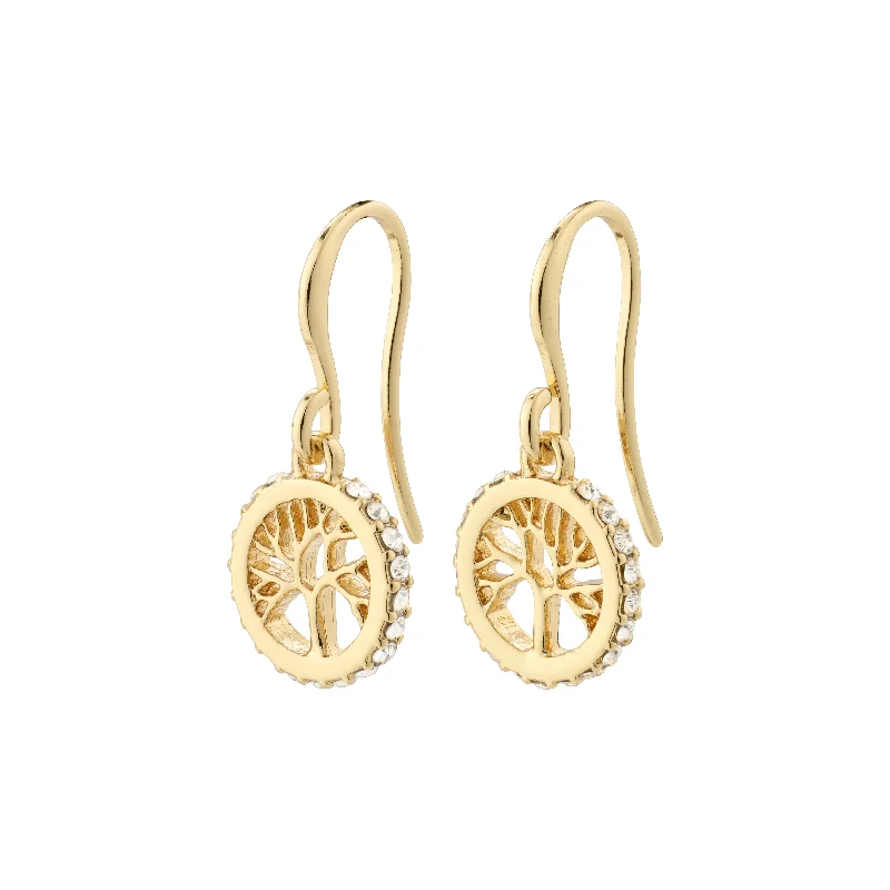 Drop earrings with boho-chic tassels and beads for an eclectic, artistic vibe -ALIA earrings gold-plated