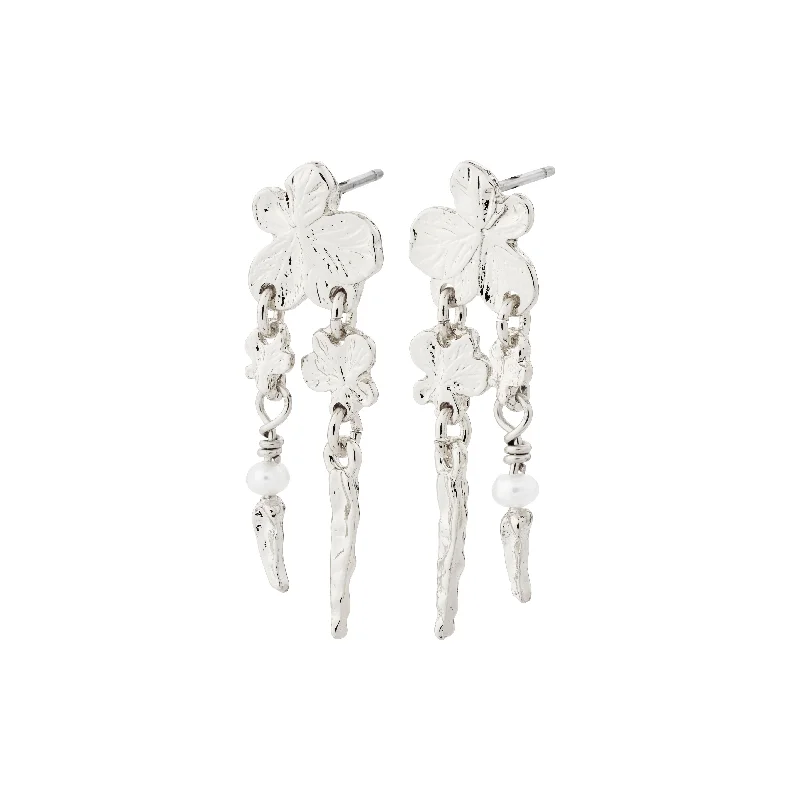 Drop earrings with adjustable lengths for customizable styling and comfort throughout the day -ZHURI earrings silver-plated