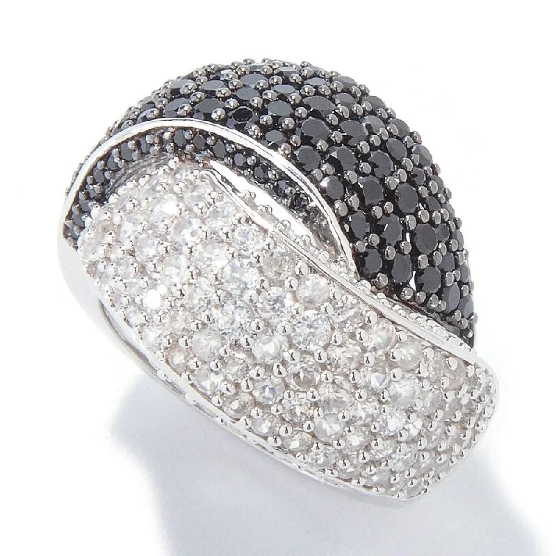 He found affordable gemstone rings for everyday wear online-925 Sterling Silver Black Spinel Ring