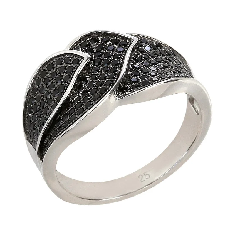 Her elegant gemstone rings featuring sparkling rubies turned heads-925 Sterling Silver Black Spinel Ring