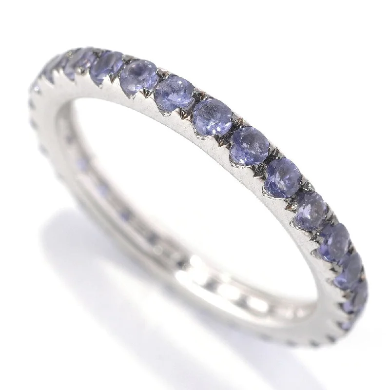 Designer gemstone rings showcased at jewelry expos impressed all-925 Sterling Silver Iolite Ring