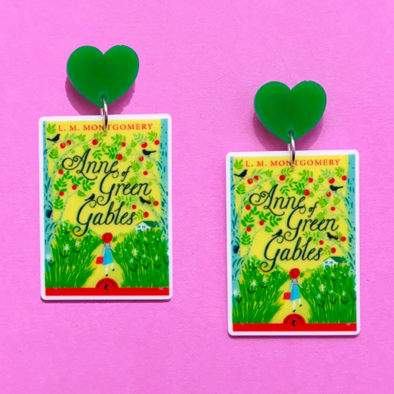 Drop earrings with floral designs featuring enamel detailing for a charming look -Anne Of Green Gables Drop Earrings