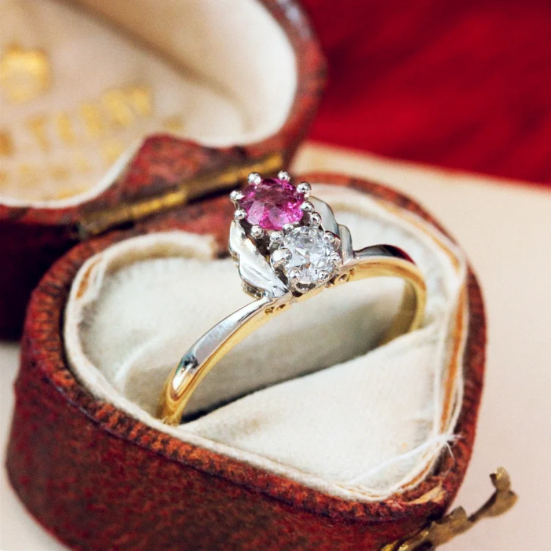 Classic gemstone rings in timeless gold bands never fade-Precious Art Deco Ruby & Diamond Ring