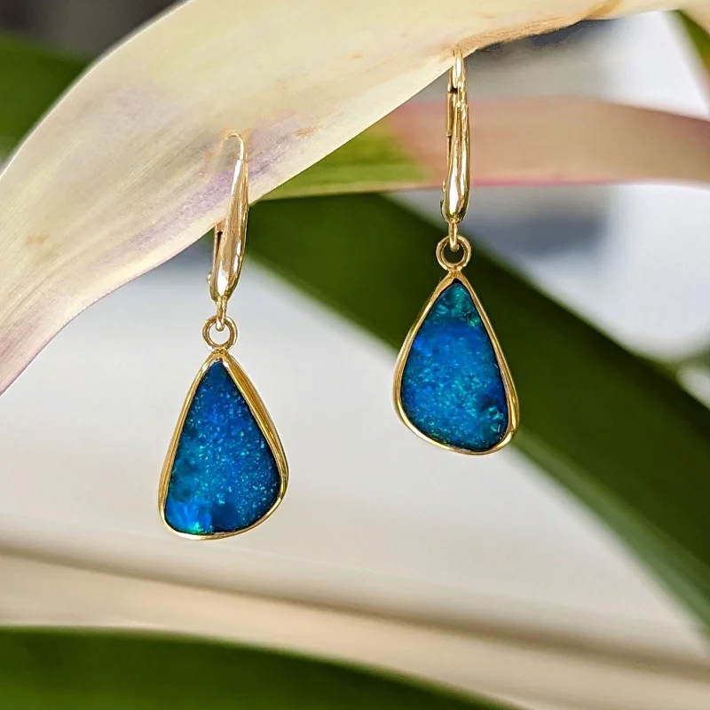 Blue Opal Dangles