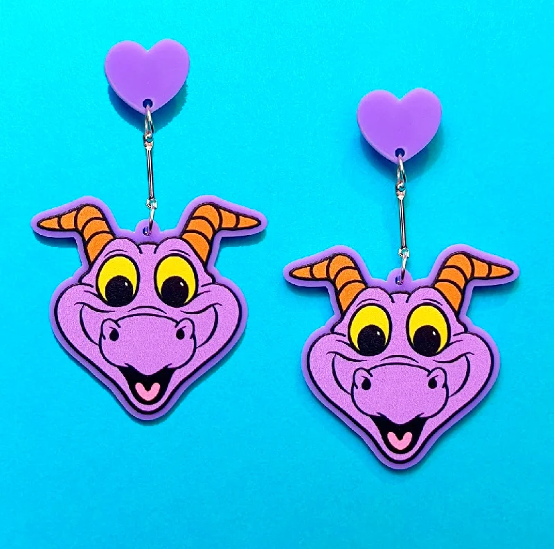 Drop earrings with animal-inspired designs for a fun and quirky fashion statement -Figment Matte Hanging Acrylic Drop Earrings