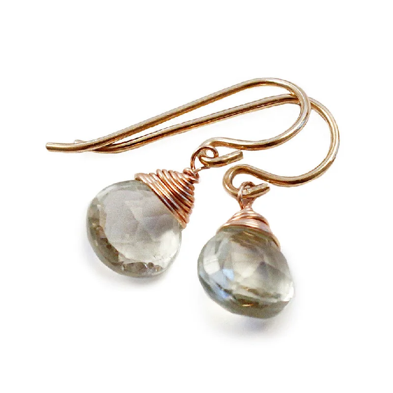 Gemstone Drops - Green Amethyst