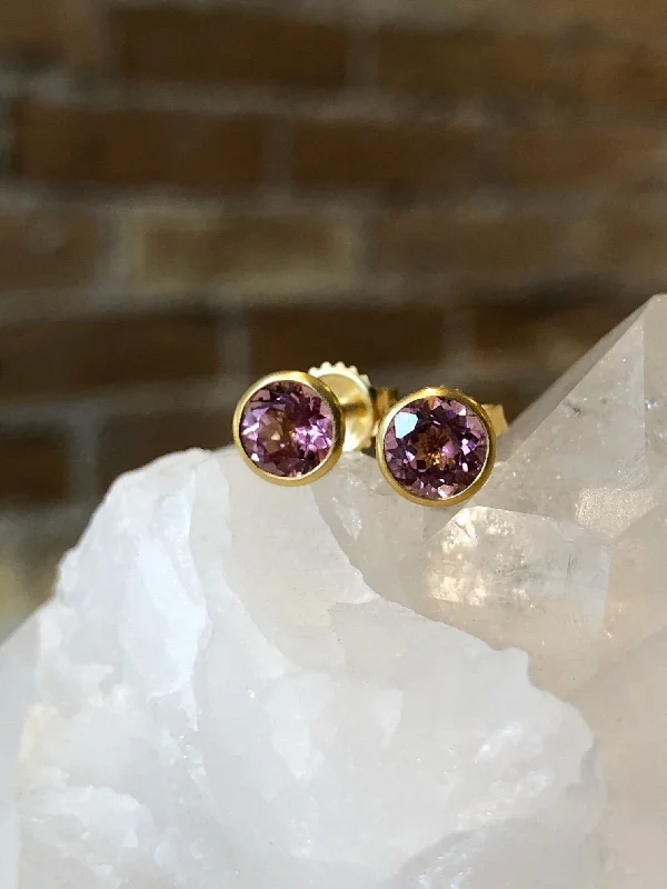 Kimberly Collins Pink Tourmaline Studs