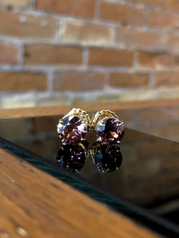 Kimberly Collins Rose Zircon Studs