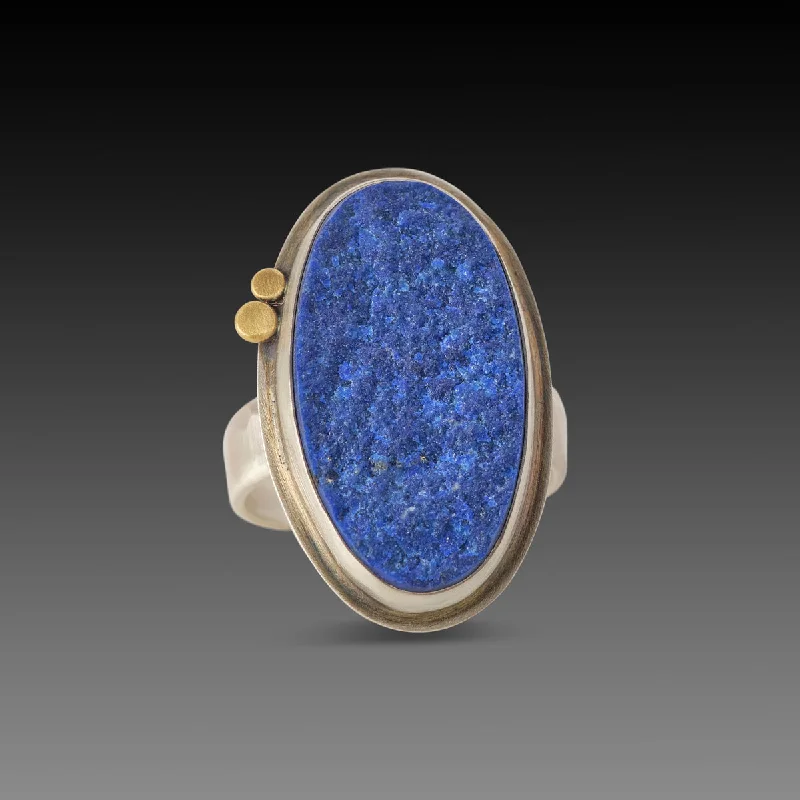 Ethical gemstone rings sourced from sustainable mines gained traction-Lapis Surface Ring