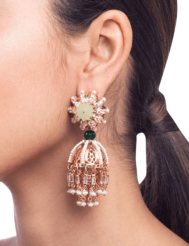 Drop earrings with intricate lace detailing for a vintage-inspired and feminine style -Melon Sculpte Earrings