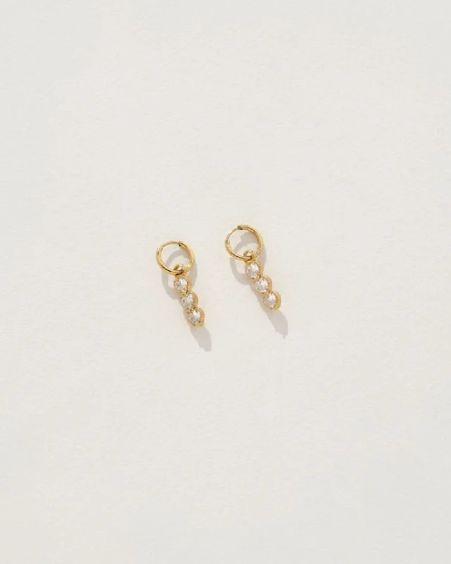 Drop earrings featuring leaf designs for nature-inspired jewelry and organic aesthetics -Moriah Earrings in Gold