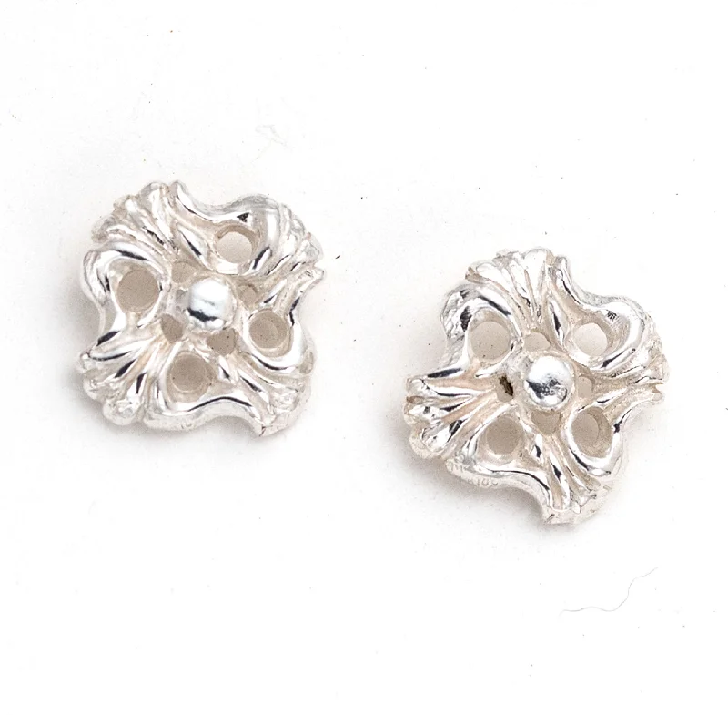 Drop earrings for evening events with intricate filigree details and vintage appeal -Claudia Stud