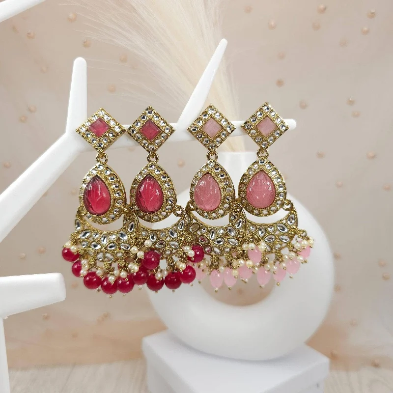 Drop earrings with floral designs featuring enamel detailing for a charming look -Pearl Drop Gold Earrings for Weddings