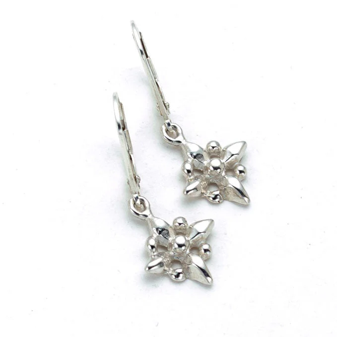 Classic drop earrings with a polished finish for a sophisticated and timeless look -Little Petal Drop