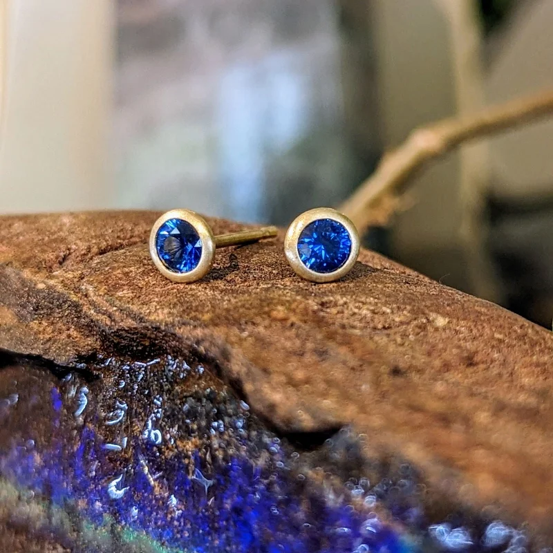 Petite Sapphire Studs