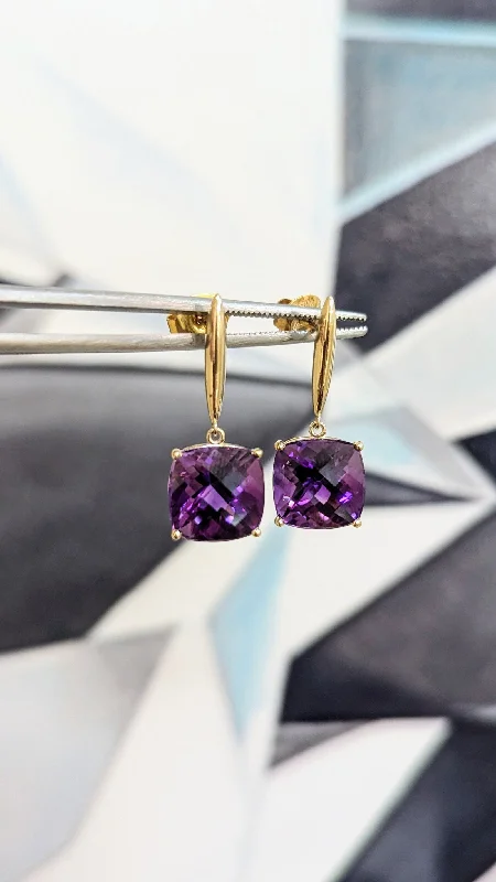 Amethyst Drop Earrings