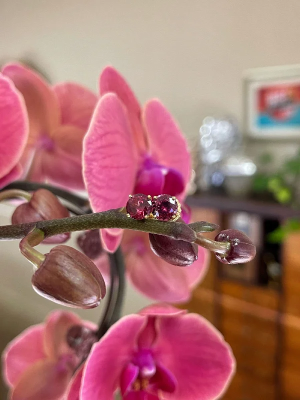 Garnet Studs