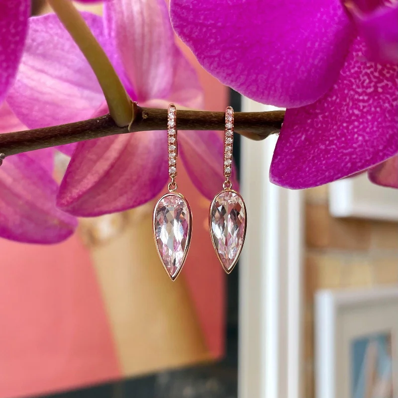 Morganite Dangles