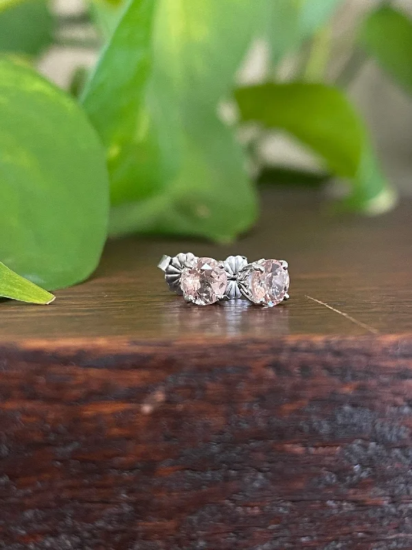 Morganite Studs