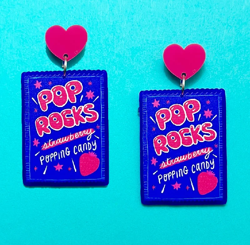 Drop earrings with fine detailing and delicate elements for understated elegance -Pop Rocks Drop Earrings