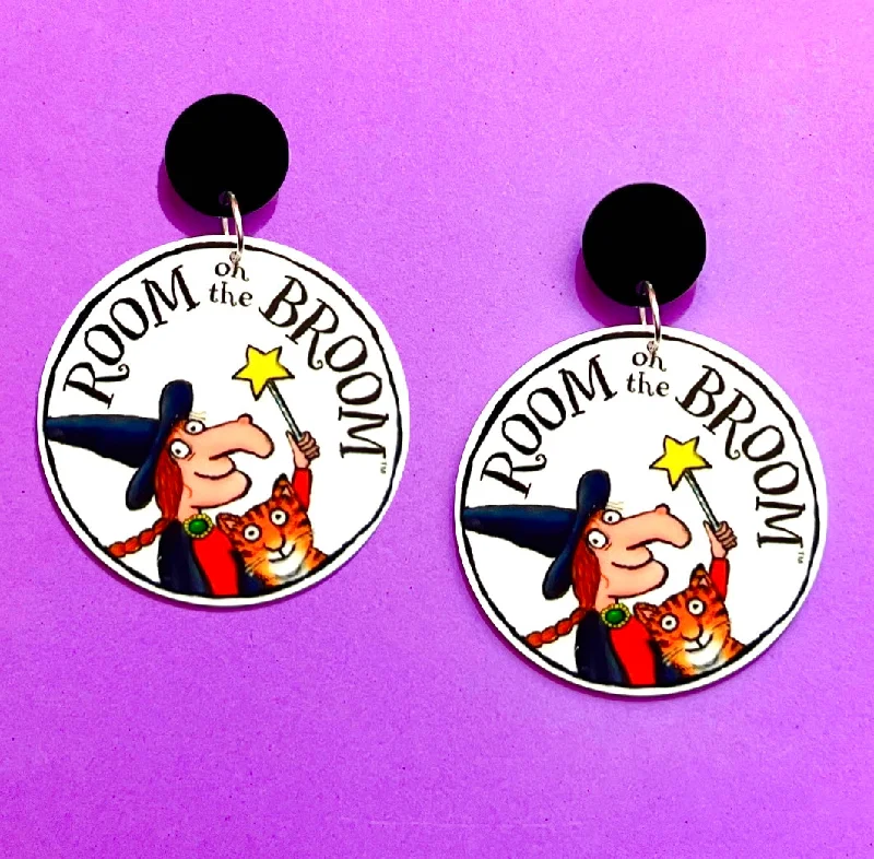 Drop earrings with pearl drops and gold accents for a chic and timeless look -Room On The Broom Drop Earrings