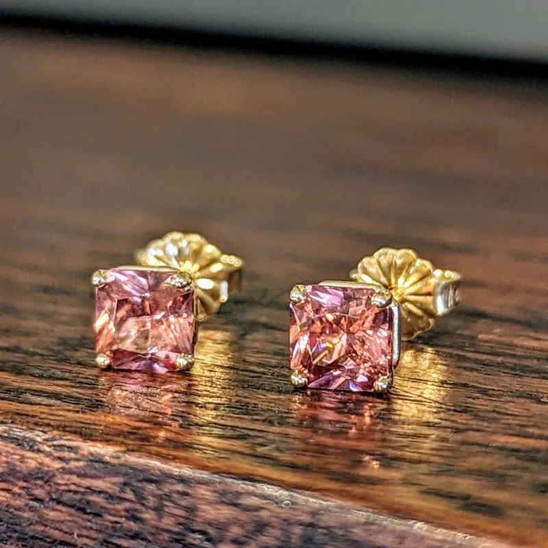 Rose Zircon Studs