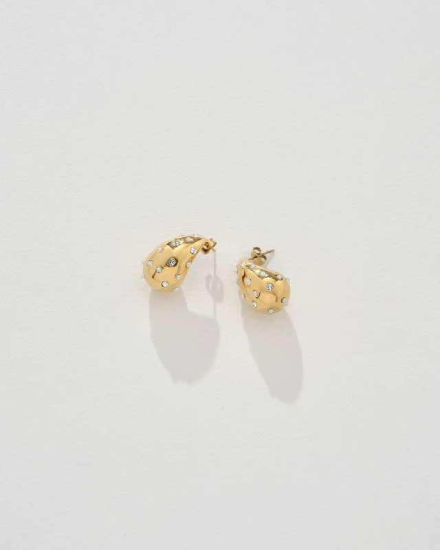 Statement drop earrings for special occasions with bold designs and style -Santiago Earrings in Gold