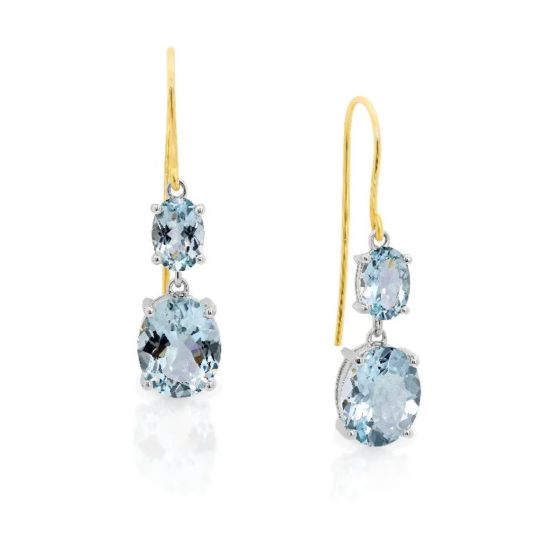 Aquamarine Drop Earrings