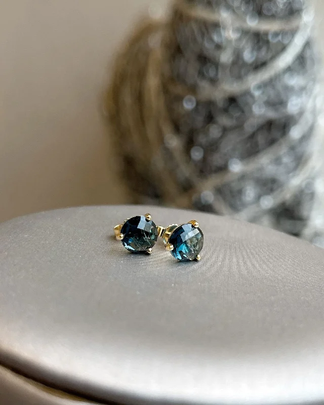 London Blue Topaz Studs