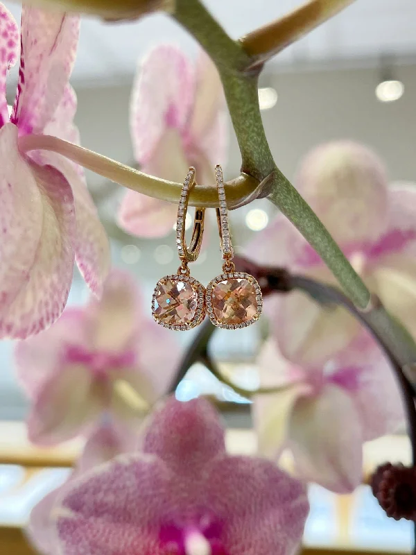 Morganite Dangles