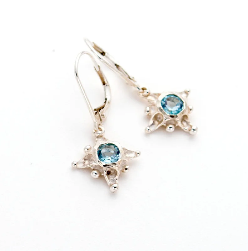 Drop earrings with pearl drops and gold accents for a chic and timeless look -Star Drop