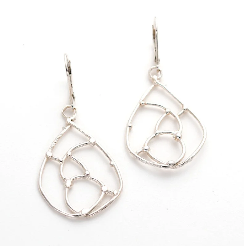 Drop earrings with sparkling crystals to enhance evening wear and glamour -Tear Drop Swing