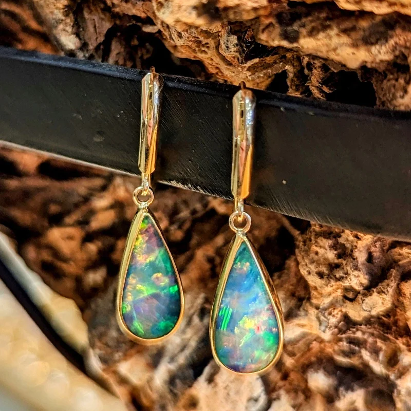 Teardrop Opal Dangles