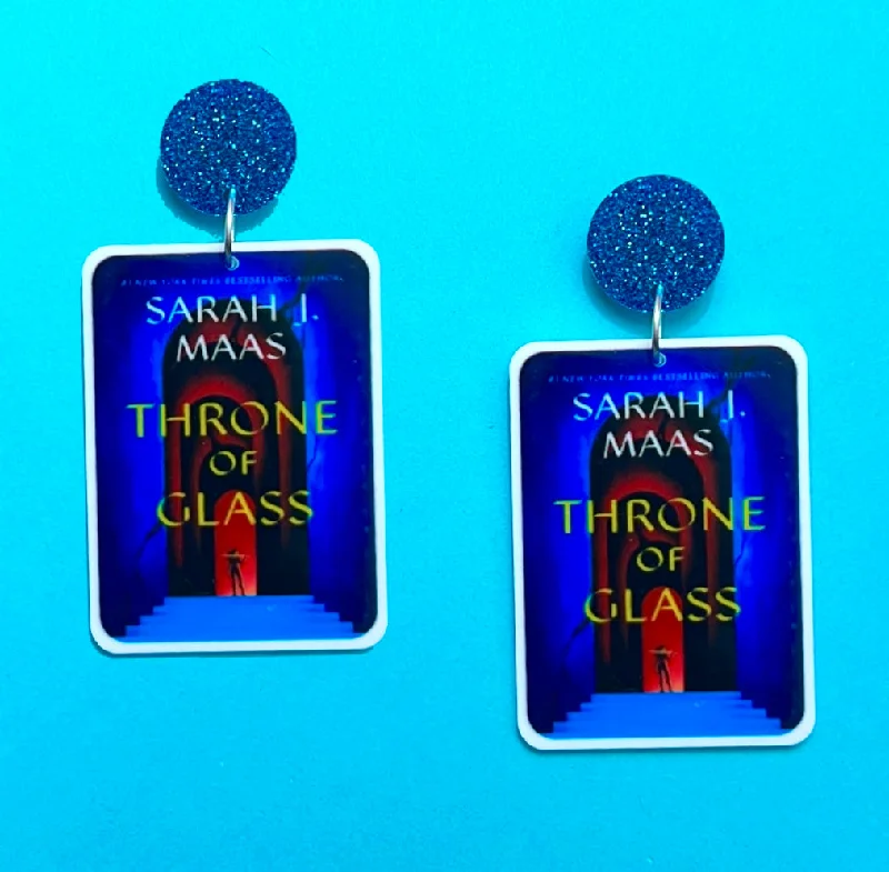 Drop earrings with natural stone designs for a unique, earthy vibe and style -Throne of Glass Drop Earrings