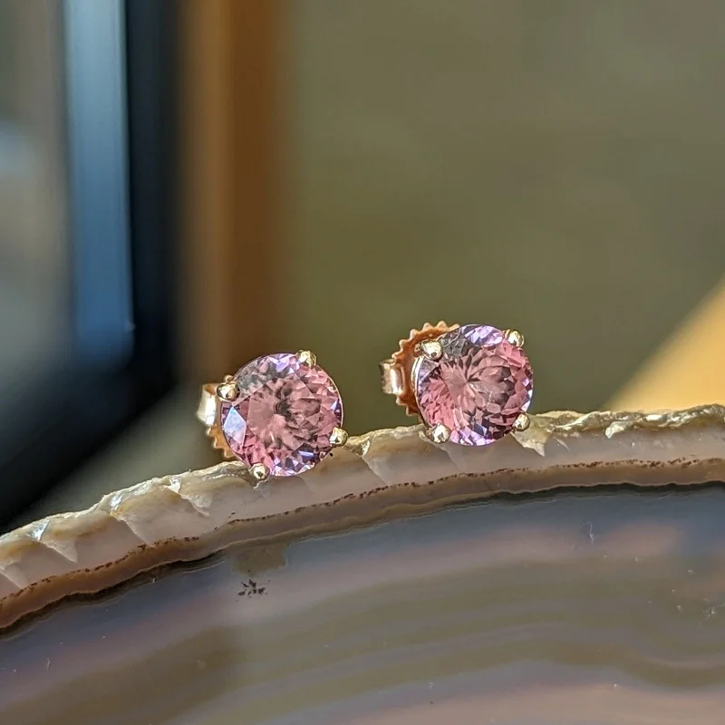 Rose Zircon Studs