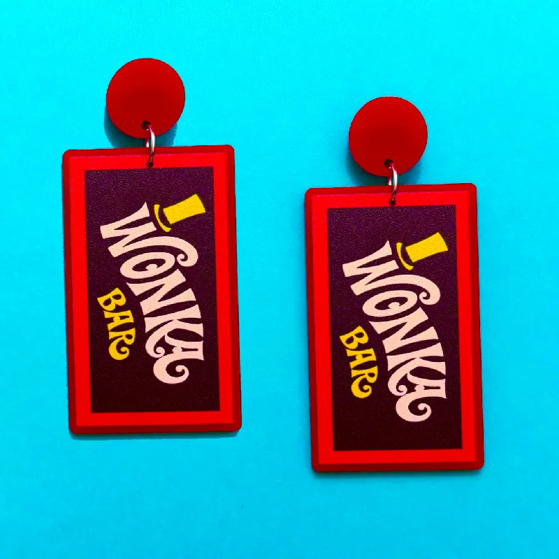 Drop earrings with classic pearls for timeless jewelry perfect for any occasion -Wonka Bar Drop Earrings